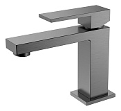 Boheme Qubic Смеситель для раковины, без донного клапана, длина излива 12,6 см, цвет: gun metall 471-GM
