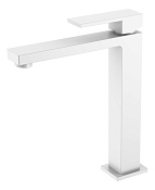 Boheme Qubic Смеситель для раковины высота излива 20,7 см, без донного клапана, цвет: matt white 472-MW