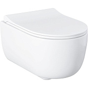 Allen Brau Priority Чаша подвесного унитаза 36x49 см, каскадный смыв, цвет: белый глянцевый 4.31002.20