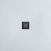 Allen Brau Priority Душевой поддон из литьевого мрамора 100x90x3h см, цвет: белый камень 8.31004-21