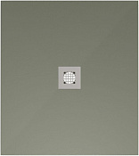 Allen Brau Priority Душевой поддон из литьевого мрамора 90x80x3h см, цвет: олива 8.31001-CGM