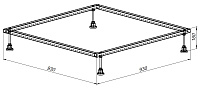 Allen Brau Каркас для поддона 93x93x16h см 8.00002