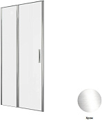 Allen Brau Priority Душевая дверь распашная 100x200h см, стекло прозр. 8 мм, Easy Clean, цвет: хром 3.31028.00