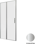 Allen Brau Priority Душевая дверь распашная 100x200h см, стекло прозрачное 8 мм, цвет: серебро браш 3.31029.BA