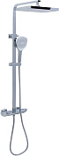 Allen Brau Infinity Душевая стойка: смеситель, ручной душ, верхний душ, шланг 150 см, цвет: хром 5.21030-00