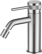 Allen Brau Priority Смеситель для биде с донным клапаном, излив 11,7 см, цвет: никель брашированный 5.31A04-BN