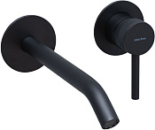 Allen Brau Priority Смеситель для раковины встраиваемый, излив 20 см, с внутр. частью, цвет: черный 5.31A03-31