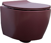 Allen Brau Fantasy Чаша подвесного унитаза 36,3x51 см, каскадный смыв, цвет: бордо 4.11004.BD