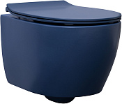 Allen Brau Fantasy Чаша подвесного унитаза 36,3x51 см, каскадный смыв, цвет: индиго 4.11004.ID