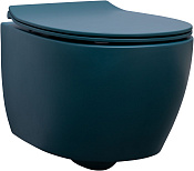 Allen Brau Fantasy Чаша подвесного унитаза 36,3x51 см, каскадный смыв, цвет: петроль 4.11004.PT