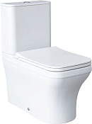 Allen Brau Infinity Чаша напольного унитаза 37,2x54,5 см, каскадный смыв, цвет: белый глянцевый 4.21012.20