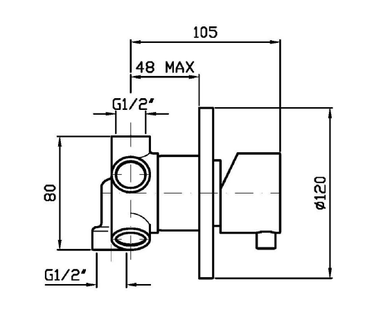 Zucchetti Внутренняя часть для запорного вентиля R99511