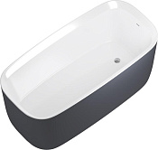 Allen Brau Infinity Акриловая ванна отдельностоящая 170x78 см, цвет: внутри белый, снаружи антрацит 2.21003.20/AM