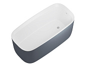 Allen Brau Infinity Акриловая ванна отдельностоящая 170x78 см, цвет: внутри белый, снаружи синий 2.21003.21/BGM