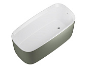 Allen Brau Infinity Акриловая ванна отдельностоящая 170x78 см, цвет: внутри белый, снаружи олива 2.21003.21/CGM