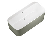 Allen Brau Infinity Акриловая ванна отдельностоящая 170x80 см, цвет: внутри белый, снаружи олива 2.21001.21/CGM