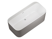 Allen Brau Infinity Акриловая ванна отдельностоящая 170x80 см, цвет: внутри белый, снаружи платина 2.21001.21/PGM