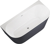 Allen Brau Priority Акриловая ванна пристенная 170x78 см, цвет: внутри белый, снаружи антрацит 2.31003.20/AM