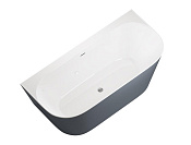 Allen Brau Priority Акриловая ванна пристенная 170x78 см, цвет: внутри белый, снаружи синий 2.31003.20/BGM