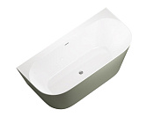 Allen Brau Priority Акриловая ванна пристенная 170x78 см, цвет: внутри белый, снаружи олива 2.31003.20/CGM