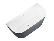 Allen Brau Priority Акриловая ванна пристенная 170x78 см, цвет: внутри белый, снаружи синий, матовая 2.31003.21/BGM