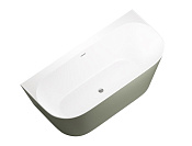 Allen Brau Priority Акриловая ванна пристенная 170x78 см, цвет: внутри белый, снаружи олива, матовая 2.31003.21/CGM