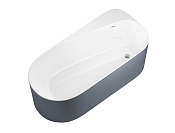 Allen Brau Priority Акриловая ванна отдельностоящая 170x80 см, цвет: внутри белый, снаружи синий 2.31001.20/BGM