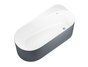 Allen Brau Priority Акриловая ванна отдельностоящая 170x80 см, цвет: внутри белый, снаружи синий 2.31001.21/BGM