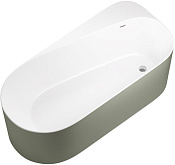 Allen Brau Priority Акриловая ванна отдельностоящая 170x80 см, цвет: внутри белый, снаружи олива 2.31001.21/CGM