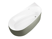 Allen Brau Priority Акриловая ванна угловая 170x80 см, цвет: внутри белый, снаружи олива, глянцевая 2.31002.20/CGM