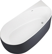 Allen Brau Priority Акриловая ванна угловая 170x80 см, цвет: внутри белый, снаружи антрацит, матовая 2.31002.21/AM
