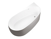 Allen Brau Priority Акриловая ванна угловая 170x80 см, цвет: внутри белый, снаружи платина, матовая 2.31002.21/PGM