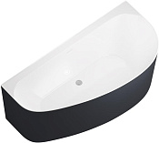 Allen Brau Priority Акриловая ванна угловая 160x78 см, левая, цвет: внутри белый, снаружи антрацит 2.31005.20A/AM