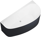 Allen Brau Priority Акриловая ванна угловая 160x78 см, левая, цвет: внутри белый, снаружи антрацит 2.31005.21A/AM