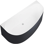 Allen Brau Priority Акриловая ванна угловая 160x78 см, правая, цвет: внутри белый, снаружи антрацит 2.31005.21B/AM