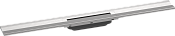 Hansgrohe RainDrain Внешняя часть линейного слива для душа 80х6х1h см, цвет: нерж. сталь 56051800