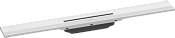 Hansgrohe RainDrain Внешняя часть линейного слива для укор. душа 80х7,6х1h см, цвет: белый 56050700
