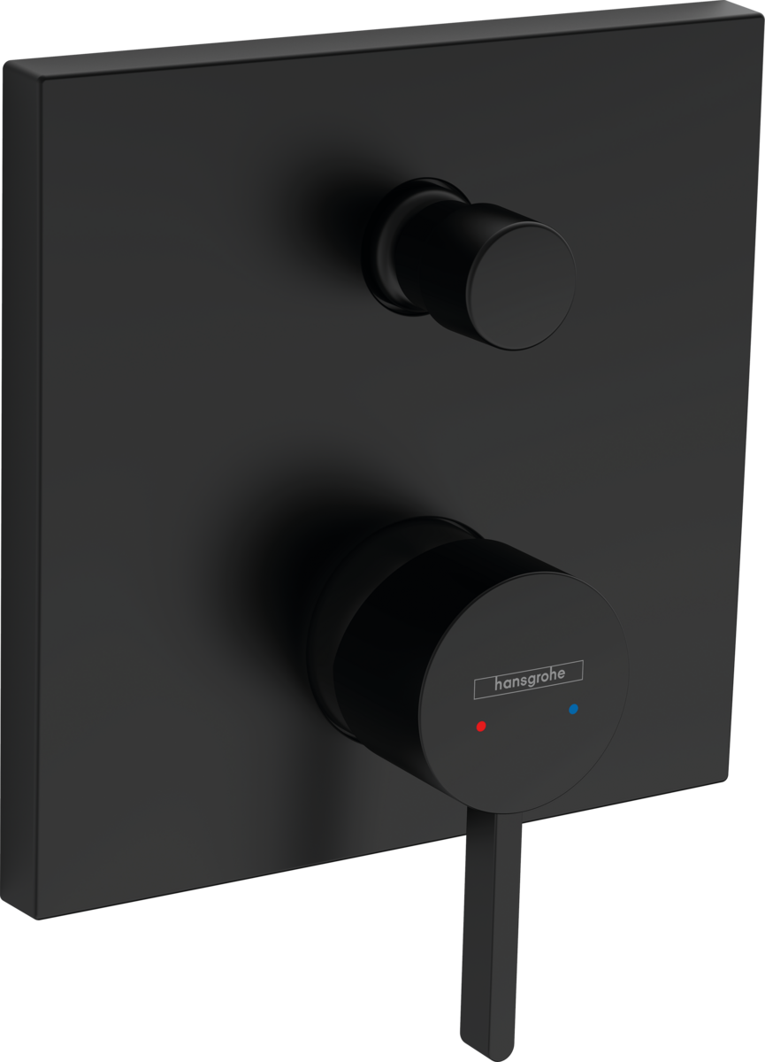 Hansgrohe Finoris Смеситель для ванны встраиваемый на 2 потребителя, цвет: матовый черный 76415670