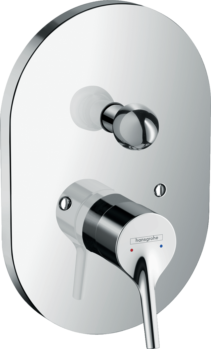 Hansgrohe Talis S Смеситель для ванны встраиваемый на 2 потребителя, внешняя часть, цвет: хром 72407000