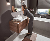 Hansgrohe Vivenis Смеситель для раковины на 3 отверстия двухвентильный, цвет: матовый белый 75033700