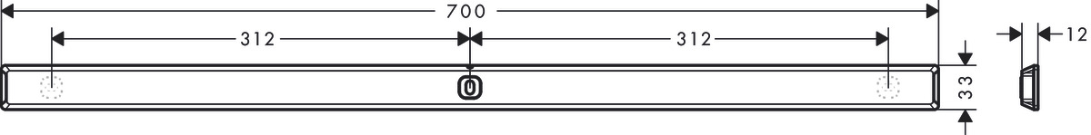 Hansgrohe WallStoris Штанга для душа настенная, латунь цвет: черный 27904670