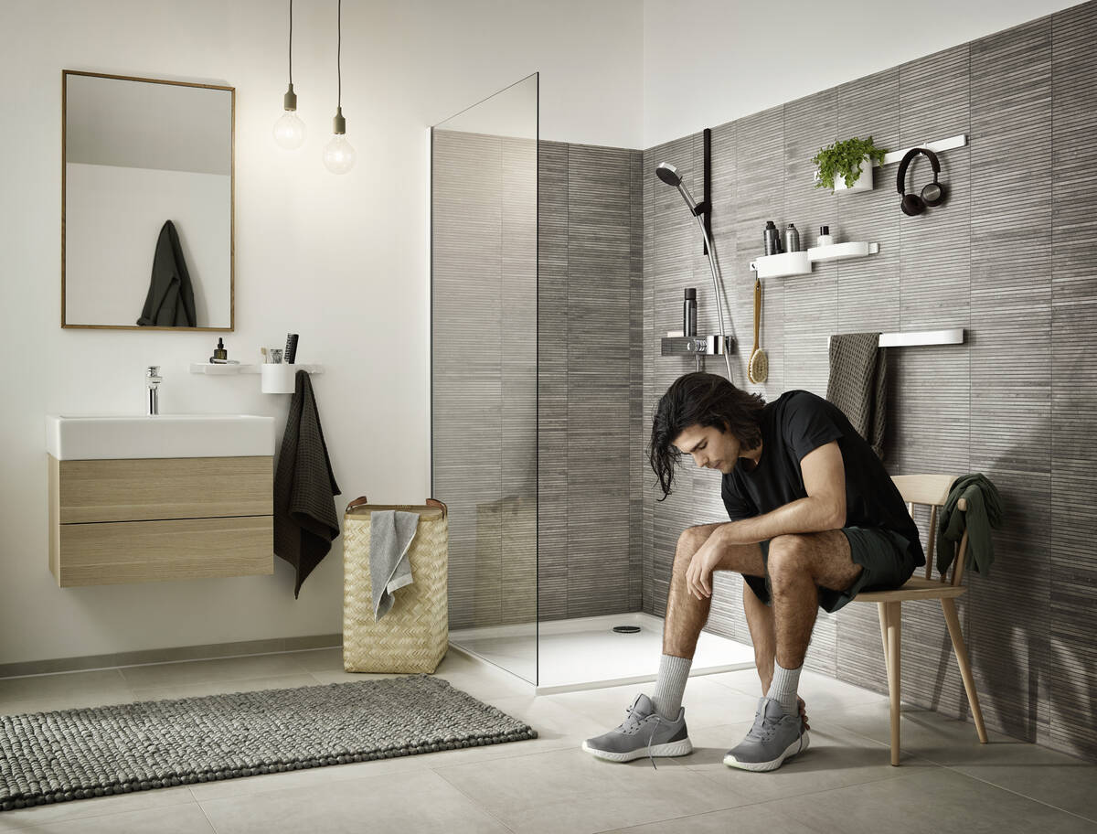 Hansgrohe WallStoris Штанга для душа настенная, латунь цвет: белый 27904700