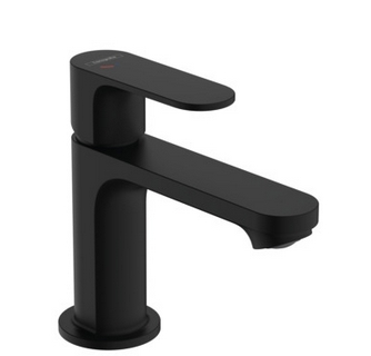 Hansgrohe Rebris S Смеситель для раковины однорычажный, с донным клапаном, цвет: матовый черный 72586670