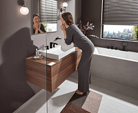 Hansgrohe Vivenis Смеситель для раковины на 3 отверстия двухвентильный, цвет: матовый черный 75033670