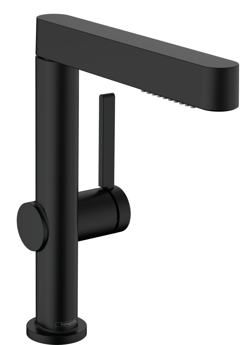 Hansgrohe Finoris Смеситель для раковины, с донным клапаном, цвет: матовый черный 76063670