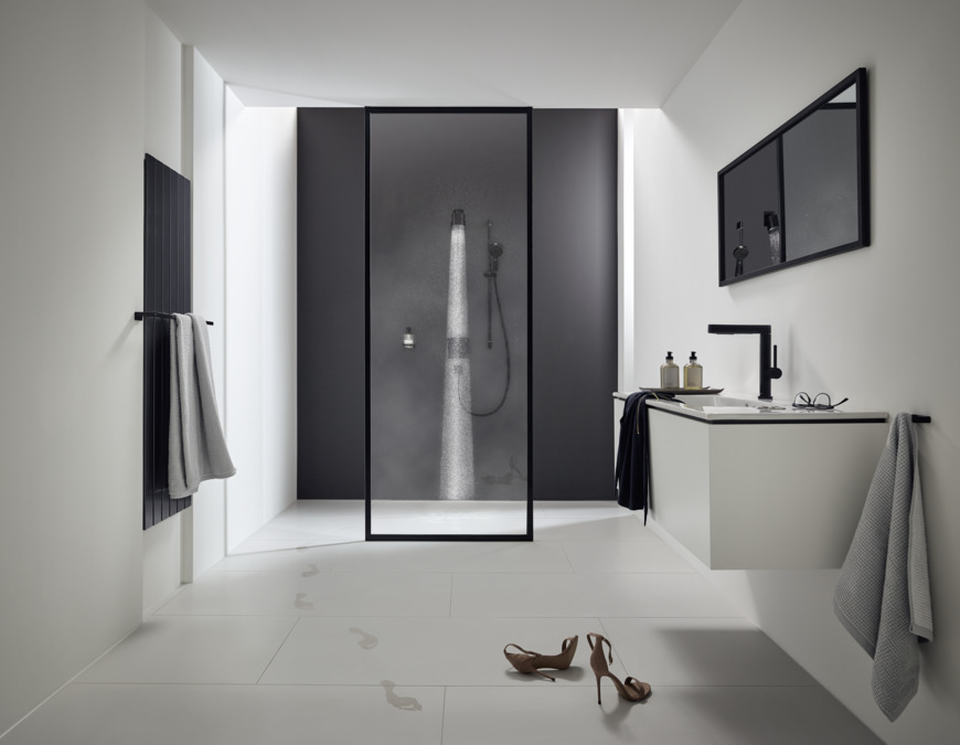 Hansgrohe Finoris Смеситель для раковины, с донным клапаном, цвет: матовый черный 76063670