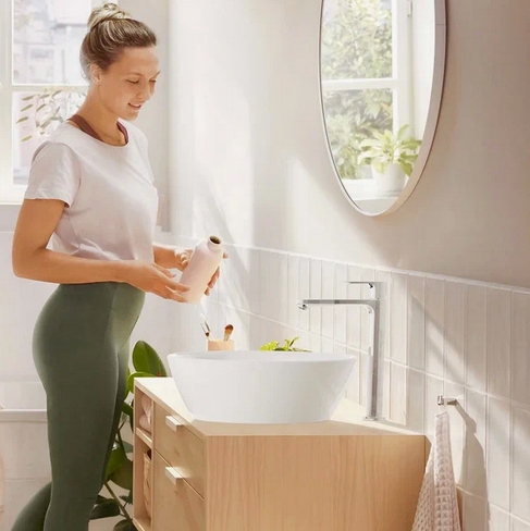 Hansgrohe Rebris S Смеситель для раковины, с донным клапаном, цвет: хром 72590000