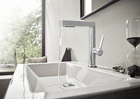 Hansgrohe Finoris Смеситель для раковины, с донным клапаном, цвет: хром 76063000