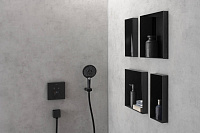 Hansgrohe XtraStoris Minimalistic Полка в нишу встраиваемая 15х14х30h см, цвет: матовый черный 56076670