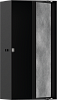 Hansgrohe XtraStoris Rock Полка в нишу встраиваемая 30х14х30h см, с дверью, цвет: матовый черный 56082670